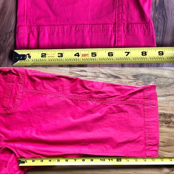 NEW LEE Capri Pants Hibiscus Pink Relaxed Fit Middleton Knit Waist Size 10 NWOT - Picture 8 of 15